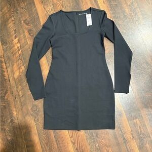 Abercrombie & Fitch Black Bodycon Long Sleeve Short Dress NWT